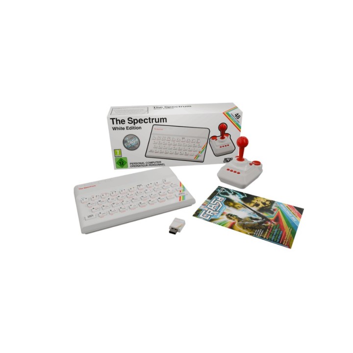 Consola - Koch Media The Spectrum White Edition, 48 juegos legendarios, Experiencia Retro, Blanco