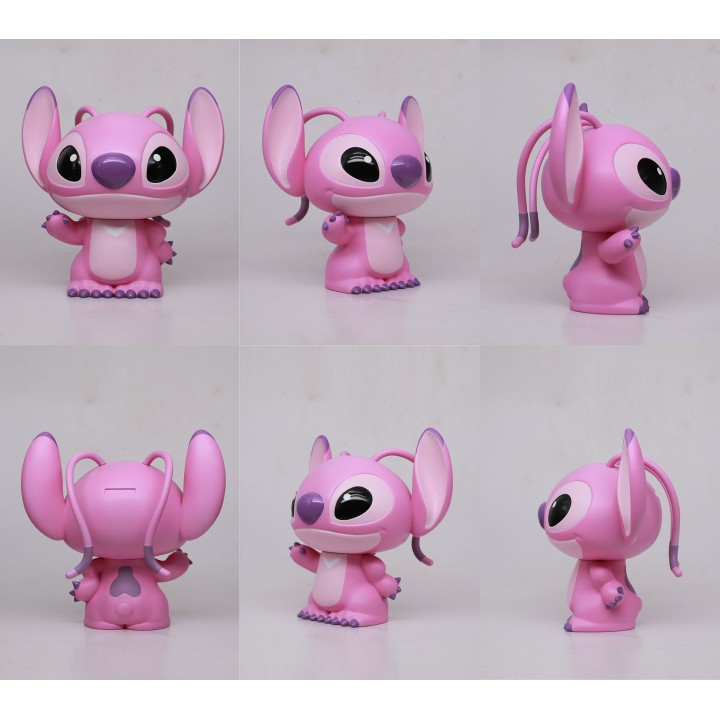 Hucha angel 18cm caja acetato