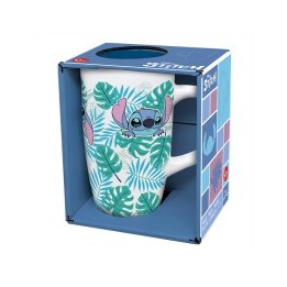Taza de Cerámica Latte 695 ml en Caja Regalo Stitch Aloha