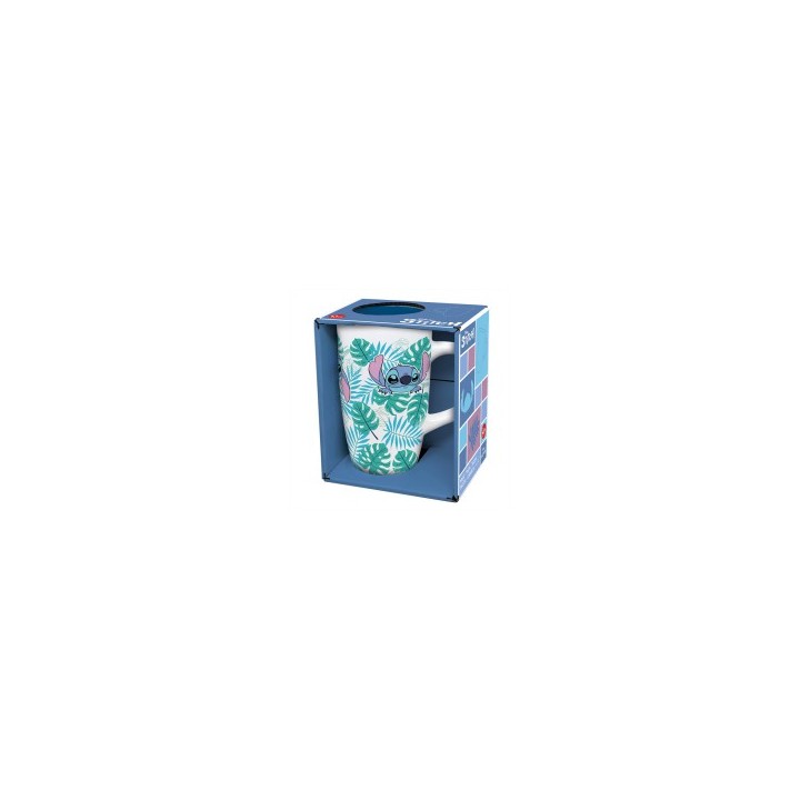 Taza de Cerámica Latte 695 ml en Caja Regalo Stitch Aloha