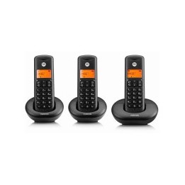 Telefono Motorola DECT E203 Trio Negro
