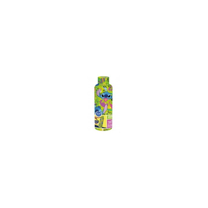 Botella termo 515 ml Stitch green party (antivuelco)