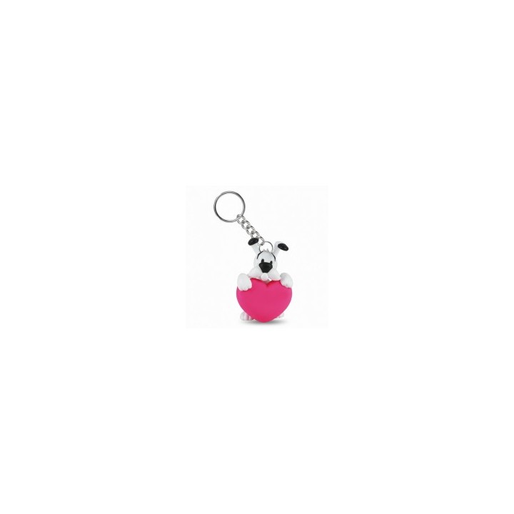 Llavero Astérix figura Ideafix corazón rosa