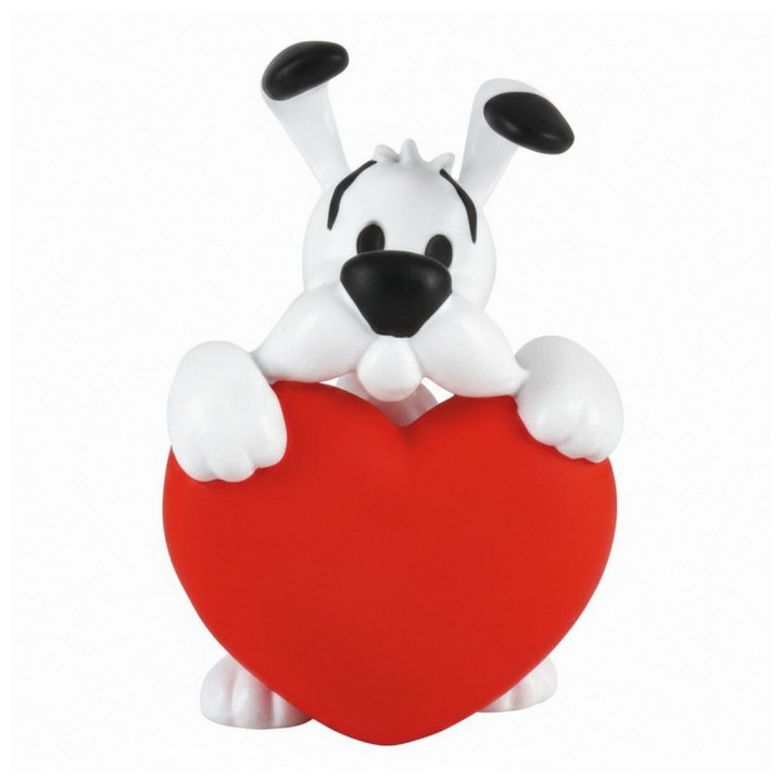Figura Astérix Ideáfix corazón rojo 4.5 cms