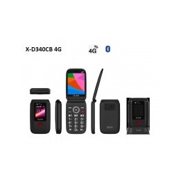 Telefono Qubo XD-340CB Negro 4G 3,36+1,77 (con base de carga)
