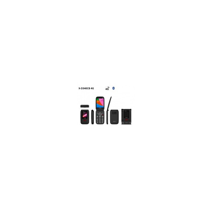 Telefono Qubo XD-340CB Negro 4G 3,36+1,77 (con base de carga)