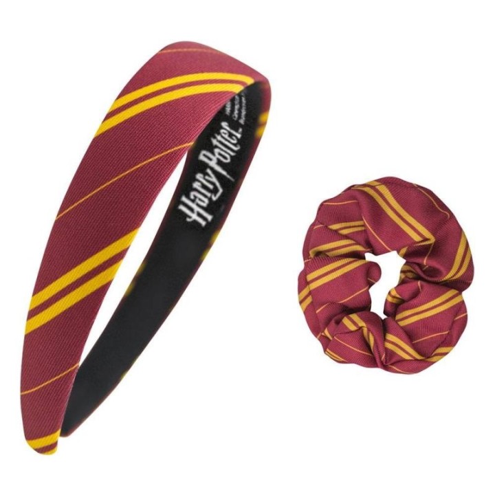 Diadema scrunchy Harry Potter gryffindor set 2-clasic