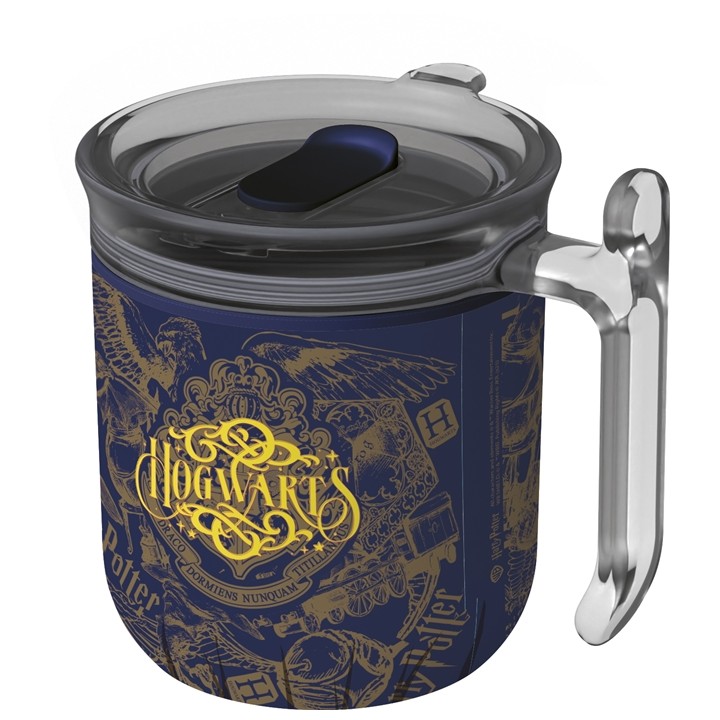 Taza Harry Potter Harmony Doble Pared con Tapa 470 ml Magic & Mayhem