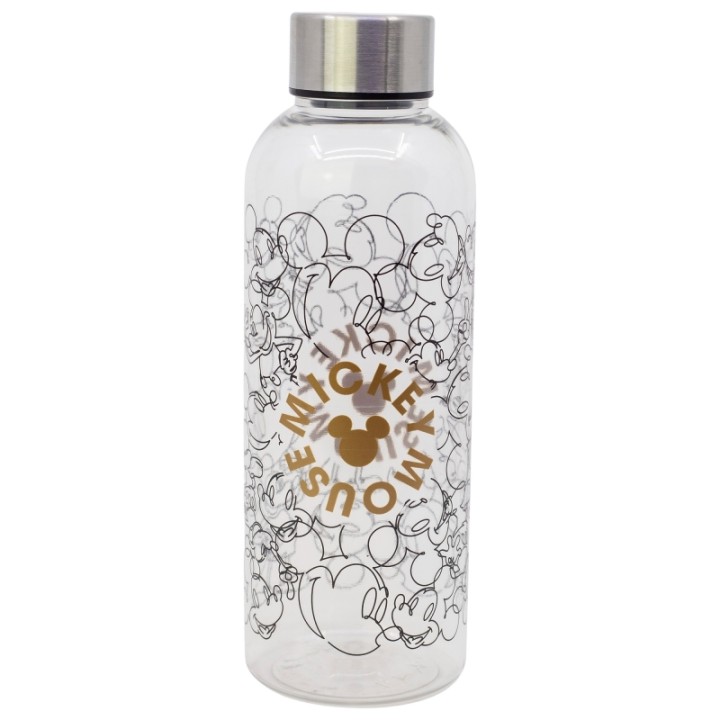 Botella de agua reutilizable de plástico de 850 ml Mickey Mouse signature