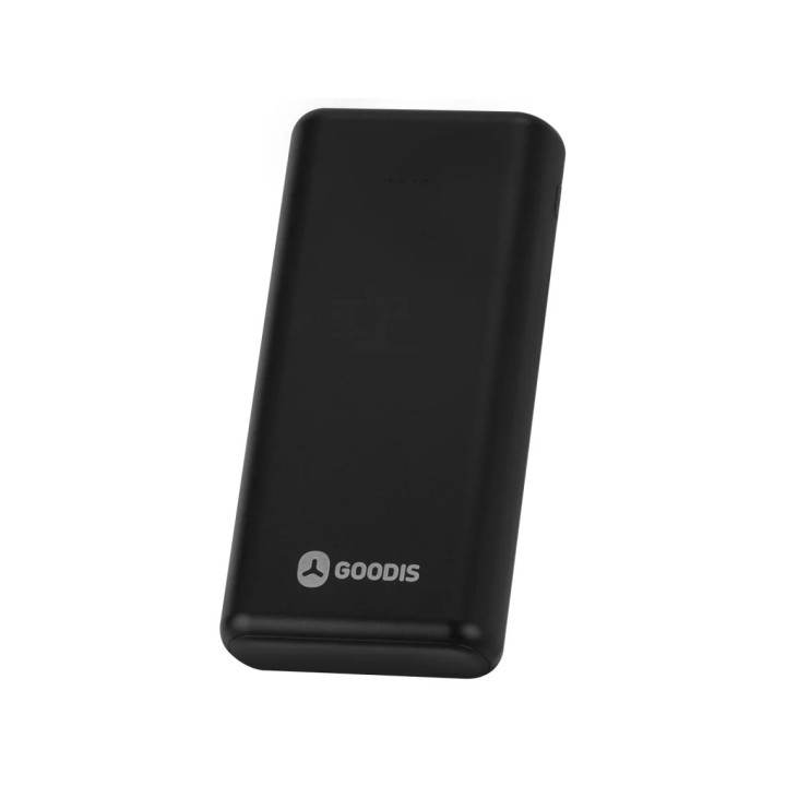 Powerbank GOODIS (20.000 mAh - Micro USB + USB-C - Negra)
