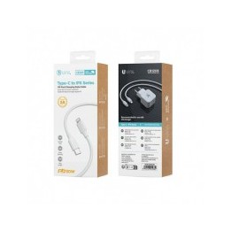 Cable USB-C a Lightning CB1208 Unico 30W 1m Blanco