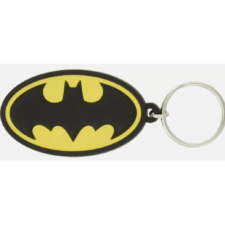 Llavero dc Batman logo pvc soft ring