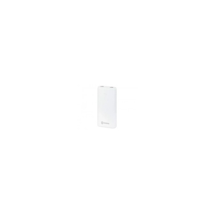 Powerbank GOODIS (20.000 mAh - Micro USB + USB-C - Blanco)