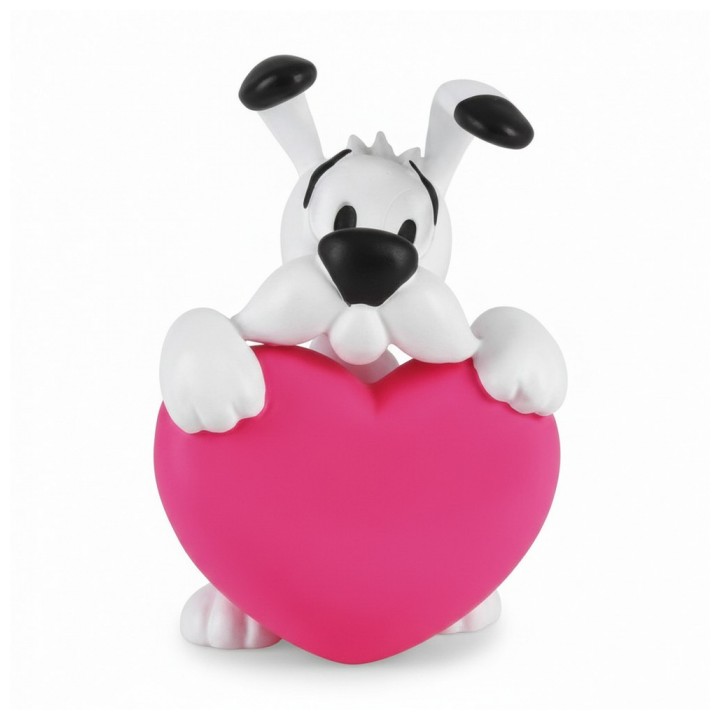 Figura Astérix Ideáfix corazón rosa 4.5 cms