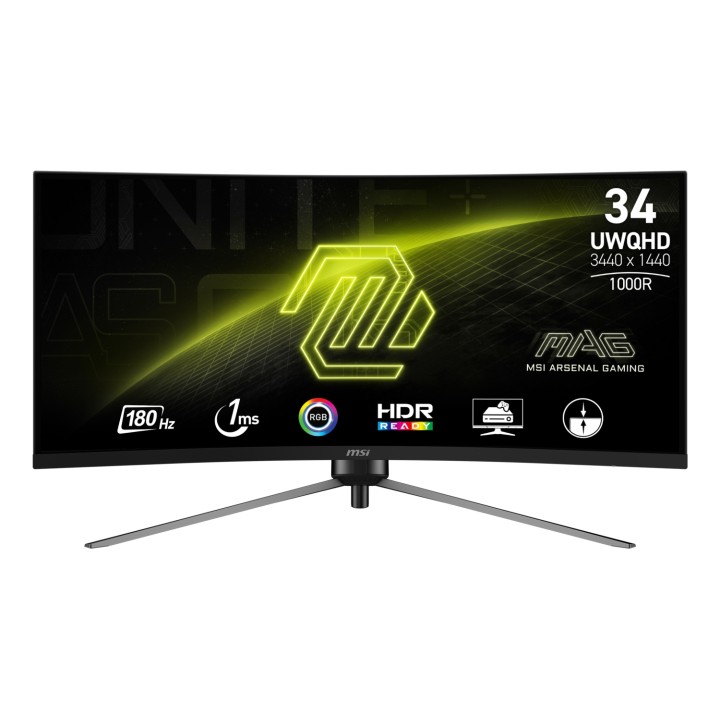 MSI MAG 345CQR pantalla para PC 86,4 cm (34") 3440 x 1440 Pixeles UltraWide Dual Quad HD Negro