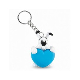 Llavero Astérix figura Ideafix corazón azul