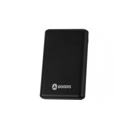 Powerbank GOODIS (5.000 mAh - Micro USB + USB-C - Negra)
