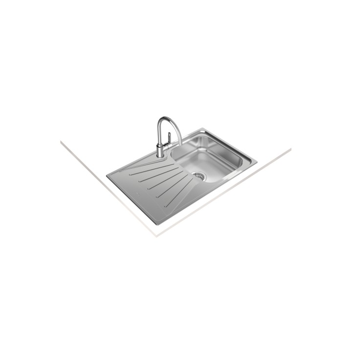 Teka STARBRIGHT 45 E-XP 1C 1E Lavabo sobre-encimera Rectangular Acero inoxidable