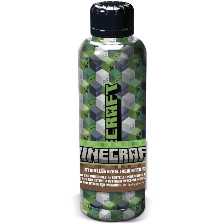 Botella Termo Acero Inoxidable 515 ml Minecraft IconicMono
