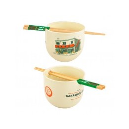 Cuenco de cerámica para ramen con palillos Sicario Legendario