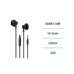 Auricular con cable jack 3,5mm EP3010 Negro