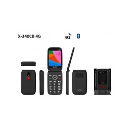 Telefono Qubo X-340CB Negro 4G 3,36 (con base de carga)
