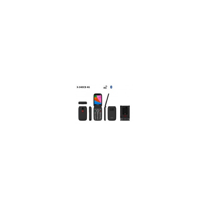 Telefono Qubo X-340CB Negro 4G 3,36 (con base de carga)
