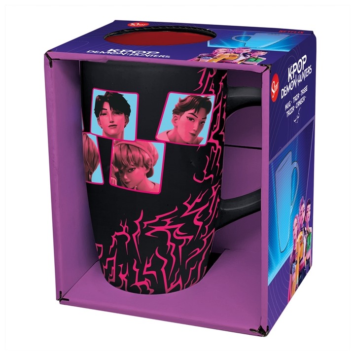 Taza de Cerámica Latte K-pop Demon Hunters Caja Regalo Saja Boys 695 ml