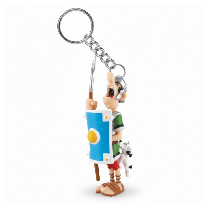 Llavero Astérix figura romano mordido por Ideáfix