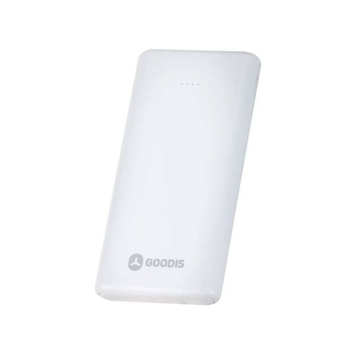 Powerbank GOODIS (10.000 mAh - Micro USB + USB-C - Blanca)
