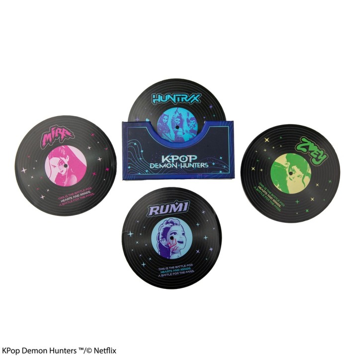 Set 4 Posavasos K-pop Demon Hunters Hunters & Demons Soundtrack