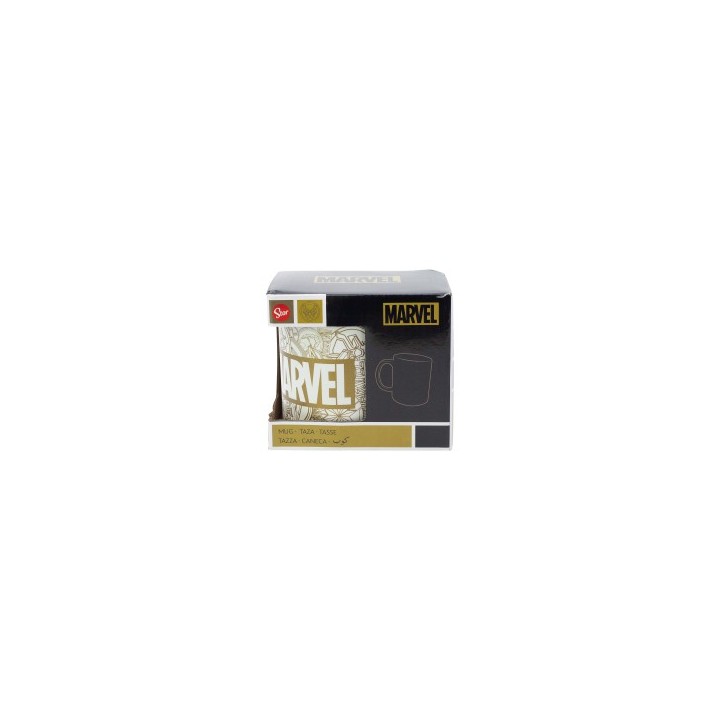 Taza cerámica Marvel Golden Treasure 325 ml en caja de regalo