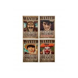 Set de 4 imanes wanted