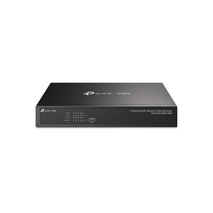 TP-Link VIGI NVR1008H-8MP Grabadore de vÍ­deo en red (NVR) Negro