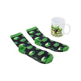 Set calcetines + taza 325 ml Minecraft Core