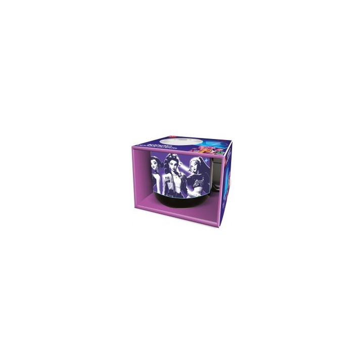 Taza cerámica desayuno K-pop Demon Hunters 400 ml en caja de regalo