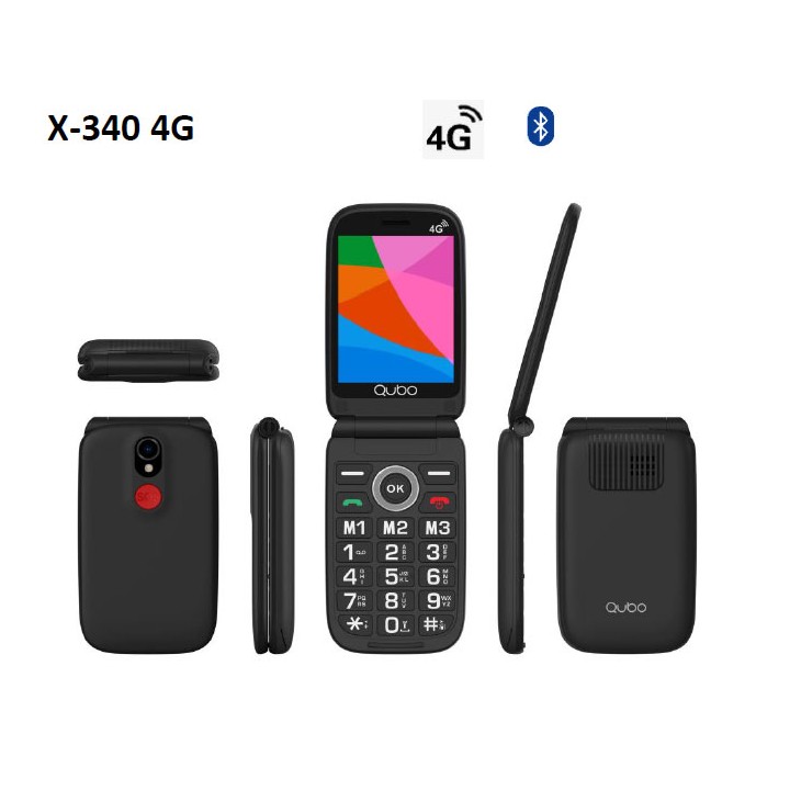 Telefono Qubo X-340 Negro 3,36 4G