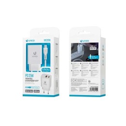 Cargador dual USB A+C 25W+Cable C HC1724