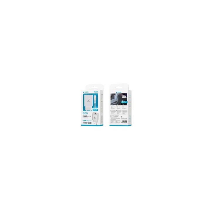 Cargador dual USB A+C 25W+Cable C HC1724
