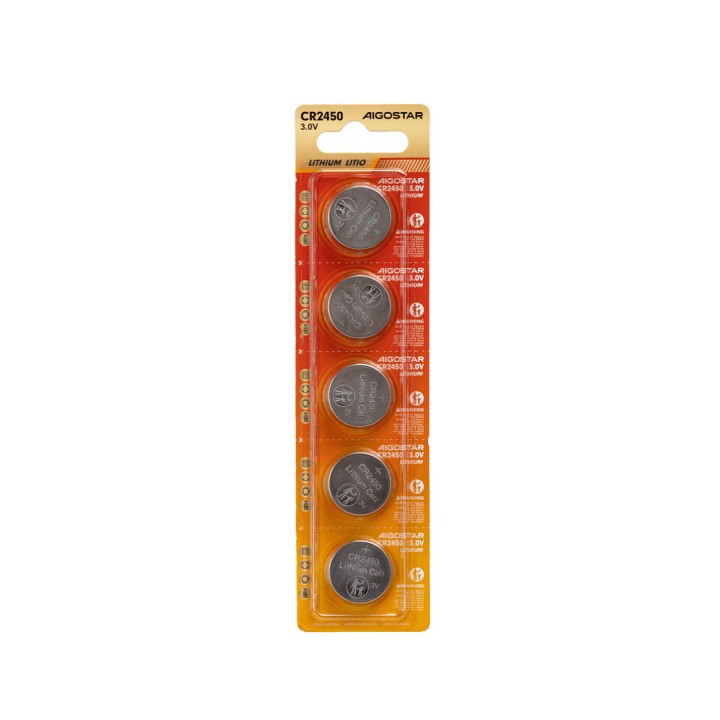 Pila boton CR2032 3V 5 uds