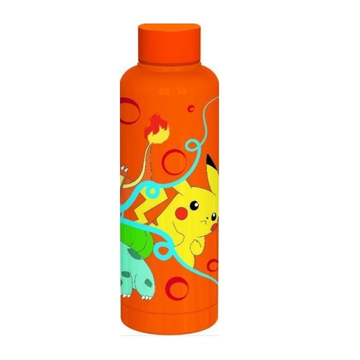 Botella termo Pokémon team ready (antivuleco) 515 ml