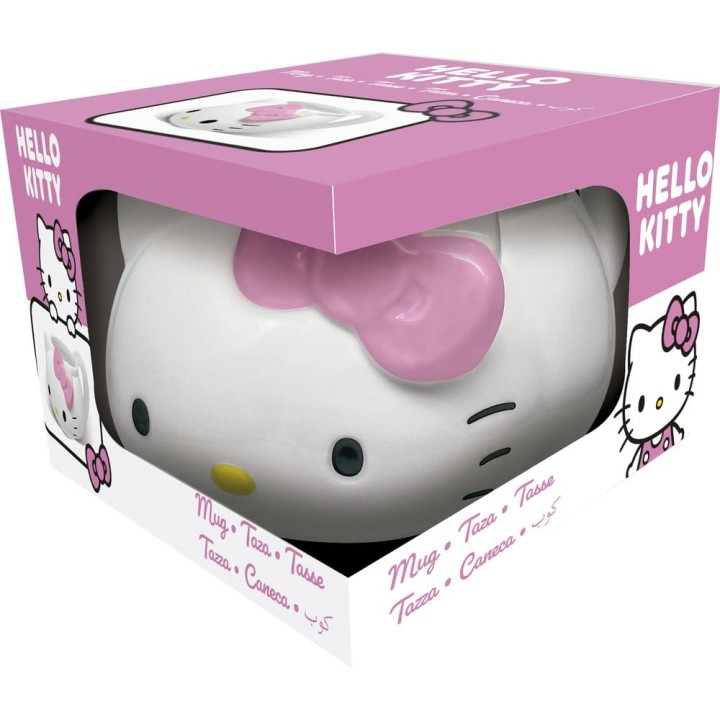Taza ceramica 3d 500 ml Hello Kitty