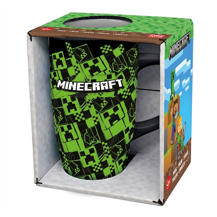 Taza de Cerámica Latte 695 ml en Caja Regalo Minecraft IconicMono