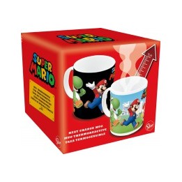 Taza cerámica Super Mario 325 ml sentiva al calor en caja regalo