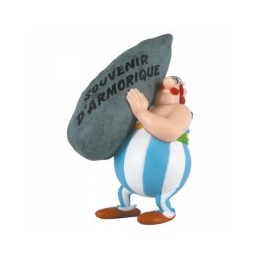 Figura Astérix Obélix menhir mensaje 9 cms