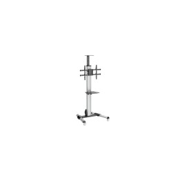 StarTech.com Carro de Transporte para Televisor de 32 a 70 Pulgadas - Carrito AV Móvil Mesa Rodante para TV VESA con Ajuste de