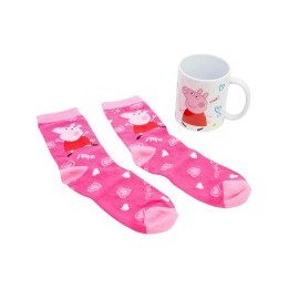 Set calcetines + taza 325 ml Peppa Pig