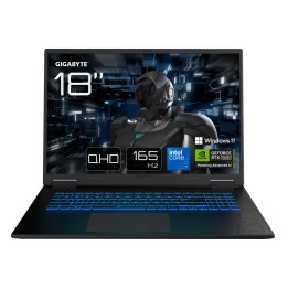 GIGABYTE GAMING A18 PRO Portátil - 18“, 165Hz WQXGA, Intel Core 7 240H, RTX 5070 Ti, 32GB LPDDR5x 5600MHz, SSD Gen4 de 1TB,