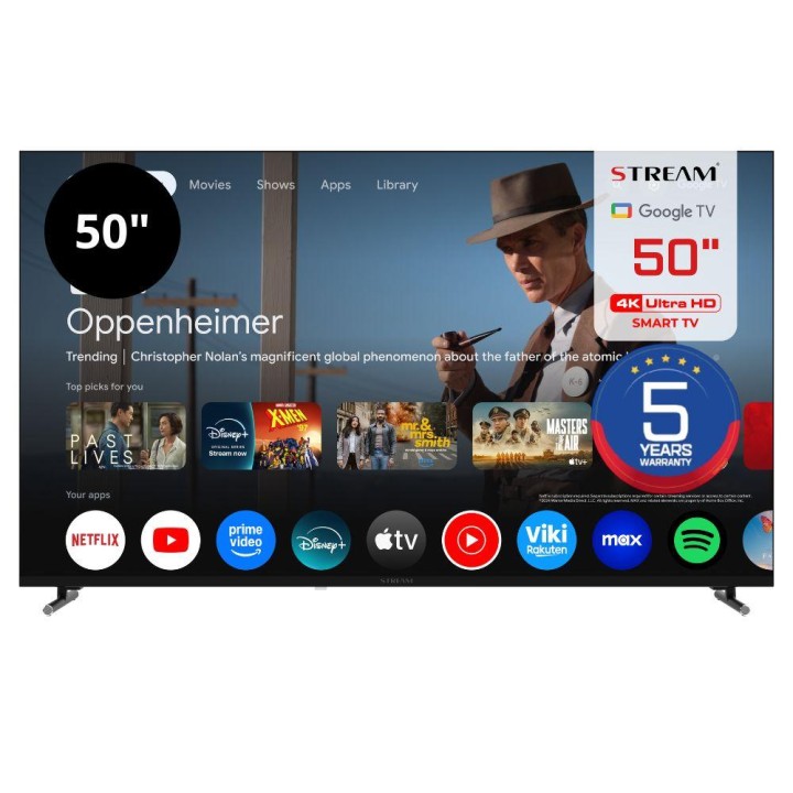 Televisor Stream System 50 EX1GU Smart Google TV UHD 4K