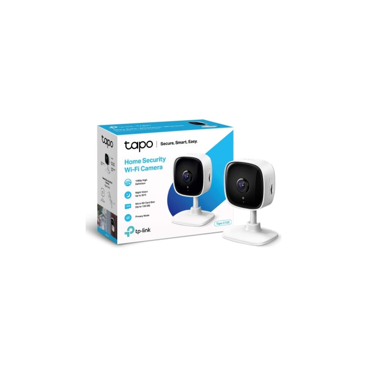TP-LINK Tapo C100 Cámara IP 1080p FHD MicroSD Wifi Blanco